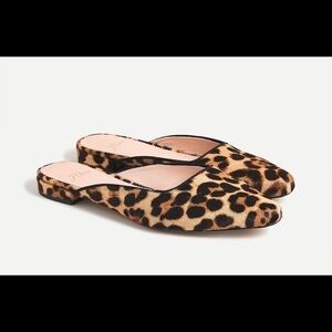 - J.CREW Carolyn mule flats in calf hair